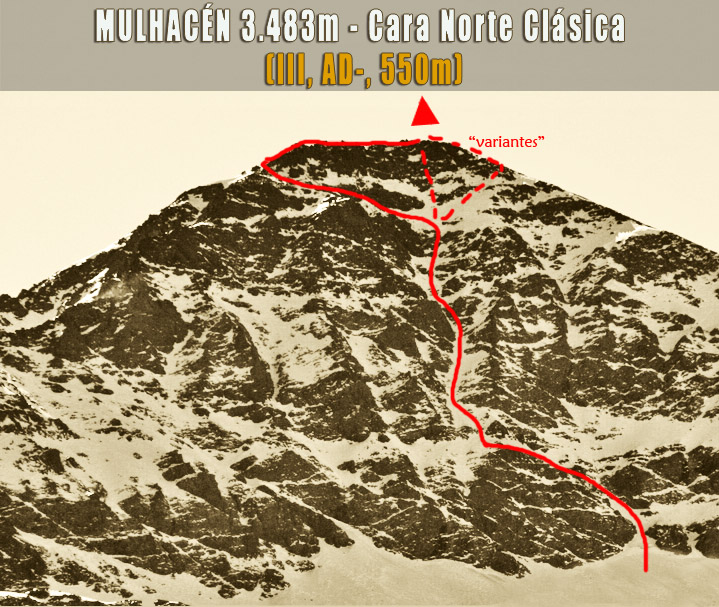 Cara Norte Clasica del Mulhacen 3.483m