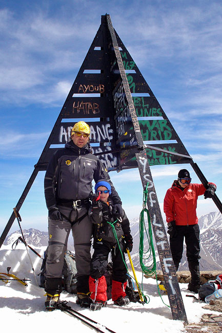 Jon Cruces en la cumbre del Toubkal 4.167m