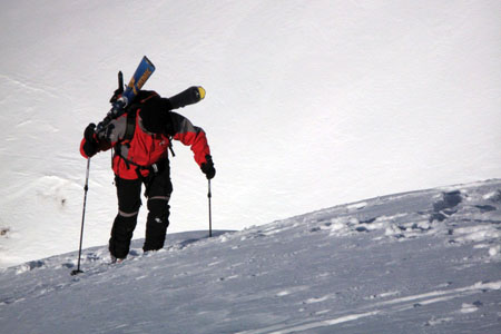 Ascenso con Esquís