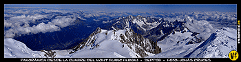 FOTO: Panorámica desde la cumbre del Mont Blanc
