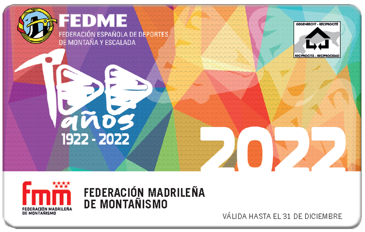TARJETA FEDERATIVA FEDME 2022